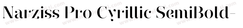 Narziss Pro Cyrillic SemiBold字体转换